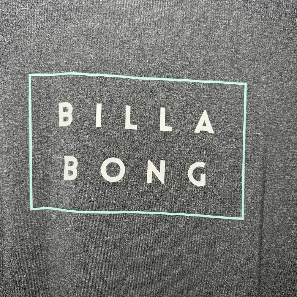 Billabong Mens L Die Cut UPF 50 Surf Shirt Rash Guard Gray Loose Fit NWT Swim